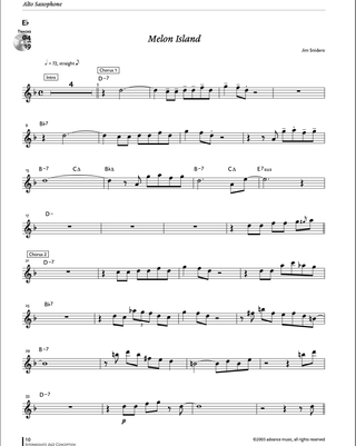 Intermediate Jazz Conception, Sax alto / Sax baryton
