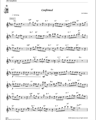 Intermediate Jazz Conception, Sax alto / Sax baryton