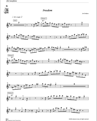 Intermediate Jazz Conception, Sax alto / Sax baryton