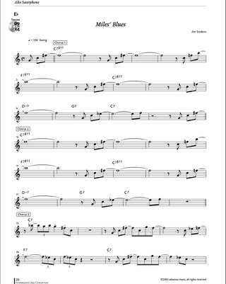 Intermediate Jazz Conception, Sax alto / Sax baryton