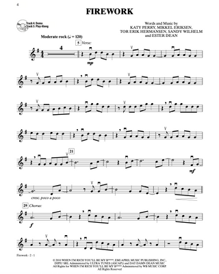 Easy Pop & Rock Hits Instrumental Solos, Violin