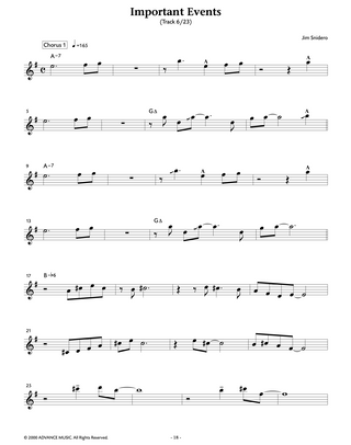 Conception Jazz Facile, Clarinette