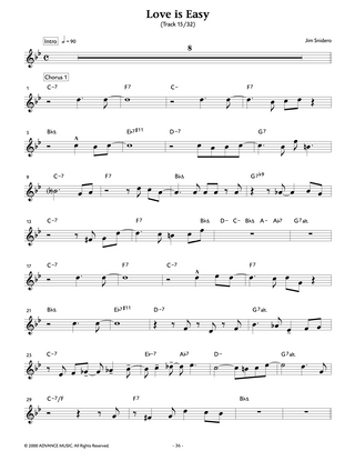 Conception Jazz Facile, Clarinette