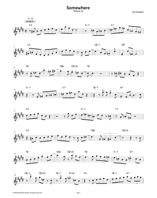 Conception Jazz, Sax alto / Sax baryton