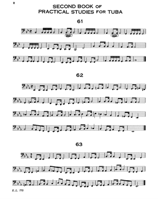 Practical Studies - Book 2, Tuba