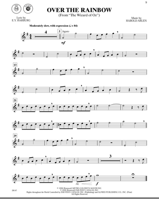 Solos Instrumentaux Films Populaires Faciles, Saxophone Alto