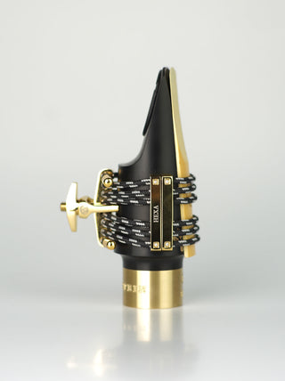 Ligature Sax Alto Medium Silverstein Hexa - Gold