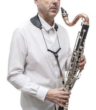 Courroie Clarinette Basse BG Zen Yoke en Cuir