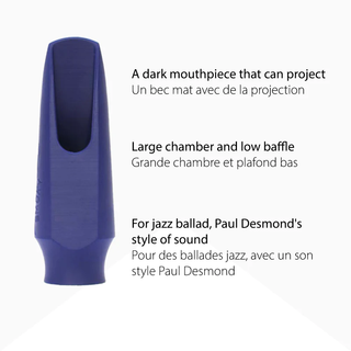 Bec Saxophone Alto Syos Smoky 7 Phantom Blue