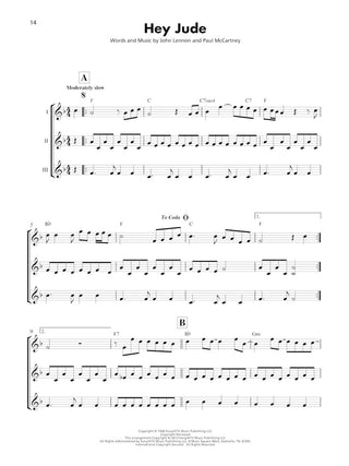 Ensemble de Ukulélés, Rock Classique