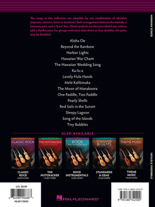 Ensemble de Ukulélés, Chansons hawaïennes