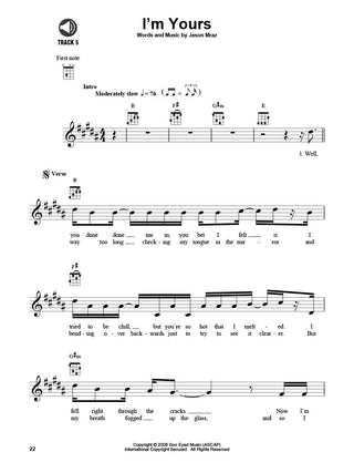 Jason Mraz, Ukulele Play-Along Vol. 31