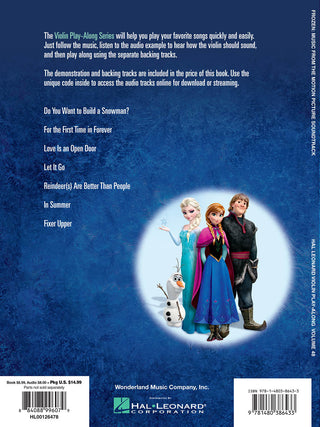 La Reine des Neiges, Violon Play-Along Vol. 48