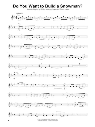 La Reine des Neiges, Violon Play-Along Vol. 48