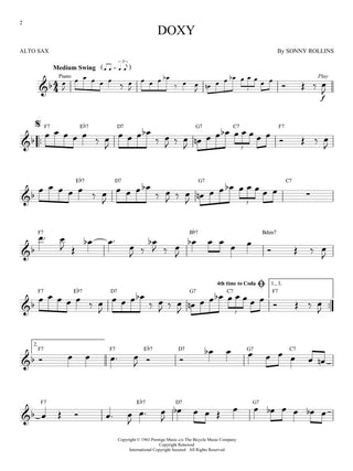 Classiques du jazz, Sax alto