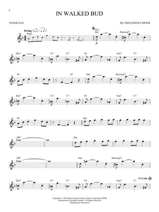 Classiques du jazz, Sax ténor