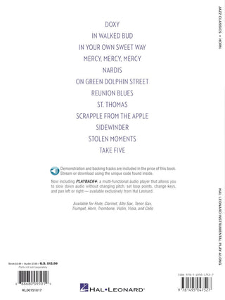 Classiques du jazz, Cor français