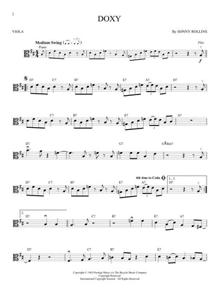 Classiques du jazz, Violon alto