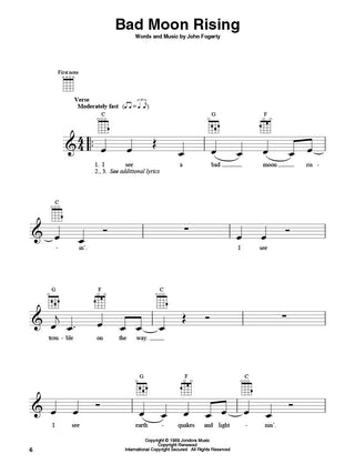 Recueil de chansons pour ukulélé FastTrack Niveau 1