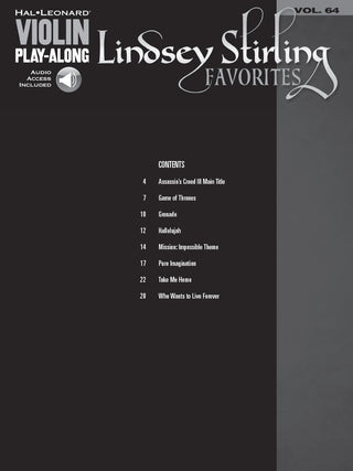 Favoris de Lindsey Stirling, Violon Play-Along Vol. 64