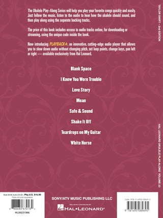 Taylor Swift  2e Édition Ukulélé Play-Along Vol. 23