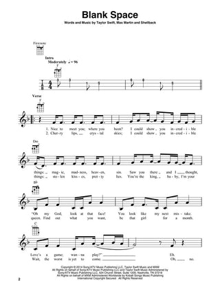 Taylor Swift  2e Édition Ukulélé Play-Along Vol. 23
