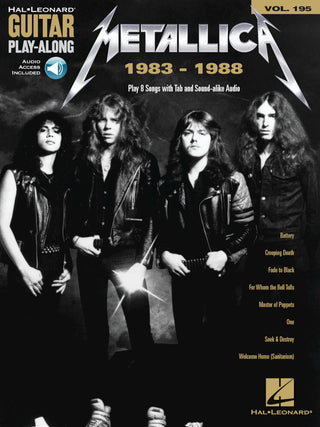 Metallica: 1983-1988, Guitare Play-Along Vol. 195