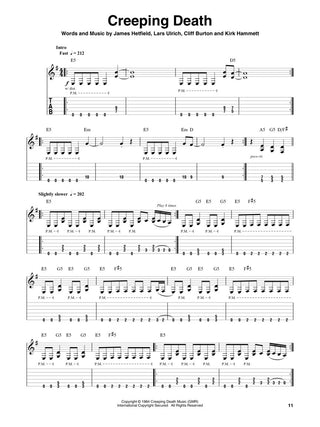 Metallica: 1983-1988, Guitare Play-Along Vol. 195