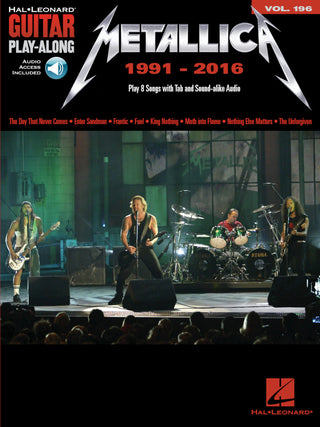 Metallica: 1991-2016, Guitare Play-Along Vol. 196