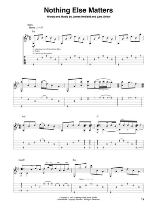 Metallica: 1991-2016, Guitare Play-Along Vol. 196