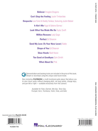 12 Pop Hits, Sax ténor