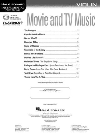 Musique de film et de télévision, Violon