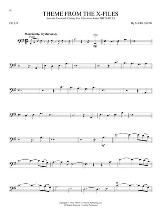 Musique de film et de télévision, Violoncelle