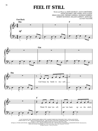 Palmarès des hits de 2017-2018 (Piano facile)