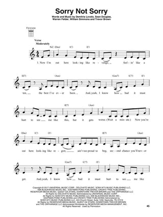 Palmarès des hits de 2017-2018 (Ukulélé)