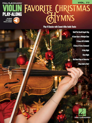 Favorite Christmas Hymns Violin Play-Along Volume 77