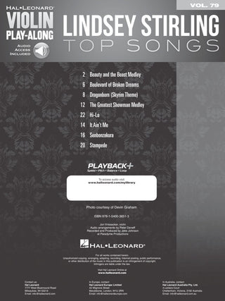 Lindsey Stirling - Top Songs, Violin Play-Along Vol. 79