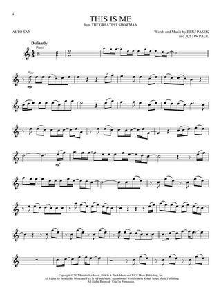 Chansons de A Star Is Born, La La Land, The Greatest Showman, and More Movie Musicals, Sax Alto