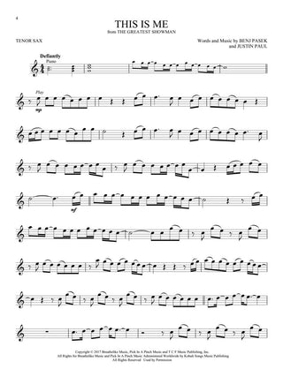 Chansons de A Star Is Born, La La Land, The Greatest Showman, and More Movie Musicals, Sax Ténor