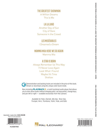 Chansons de A Star Is Born, La La Land, The Greatest Showman, and More Movie Musicals, Cor français