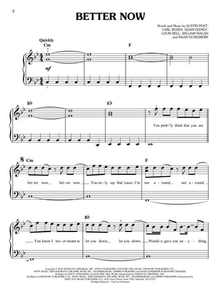 Les hits de 2018-2019 (Piano facile)