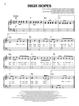 Les hits de 2018-2019 (Piano facile)