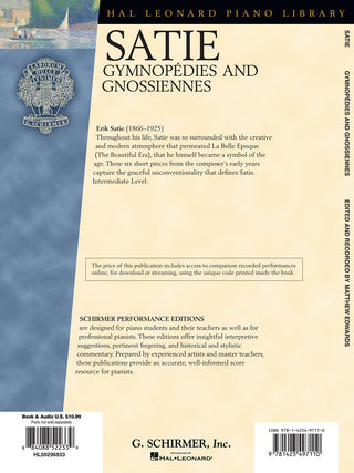 Gymnopédies and Gnossiennes - Piano