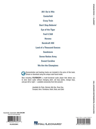 Stadium Rock, Clarinette