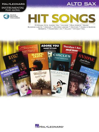 Hit Songs Alto Sax Play-Along