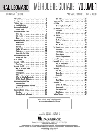 Méthode de guitare Hal Leonard, Vol. 1
