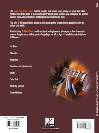 Jazz, Guitare Play-Along Vol. 16