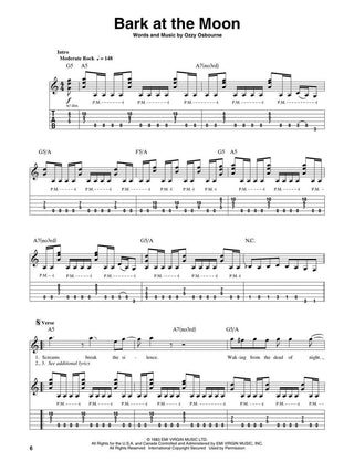 Ozzy Osbourne, Guitare Play-Along Vol. 64