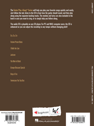 Johnny Cash, Guitare Play-Along Vol. 115