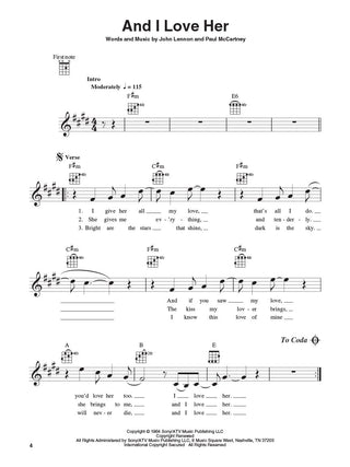 Lennon & McCartney, Ukulélé Play-Along Vol. 6